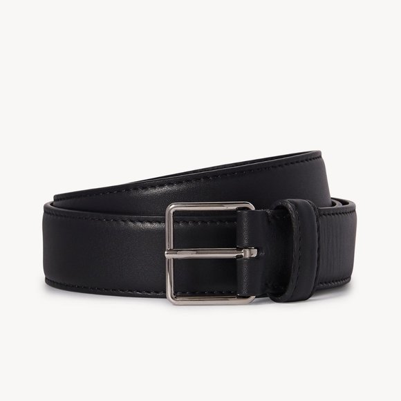 The Row Accessories - NWT The Row Belt Unisex Palladium Buckle Black Leather With Box & Dustbag!